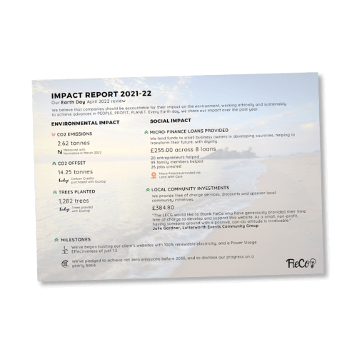 FieCo Environmental Impact Report 2021-22