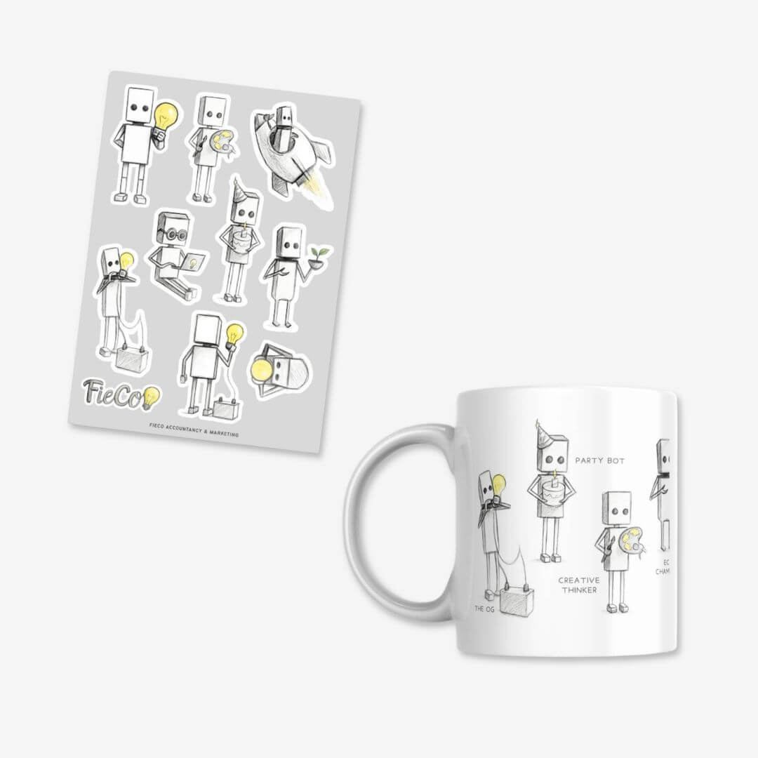 Sticker Sheet + Mug (Starter Bundle)